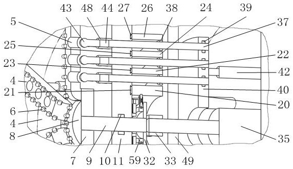 Municipal pipe jacking structure and construction method thereof