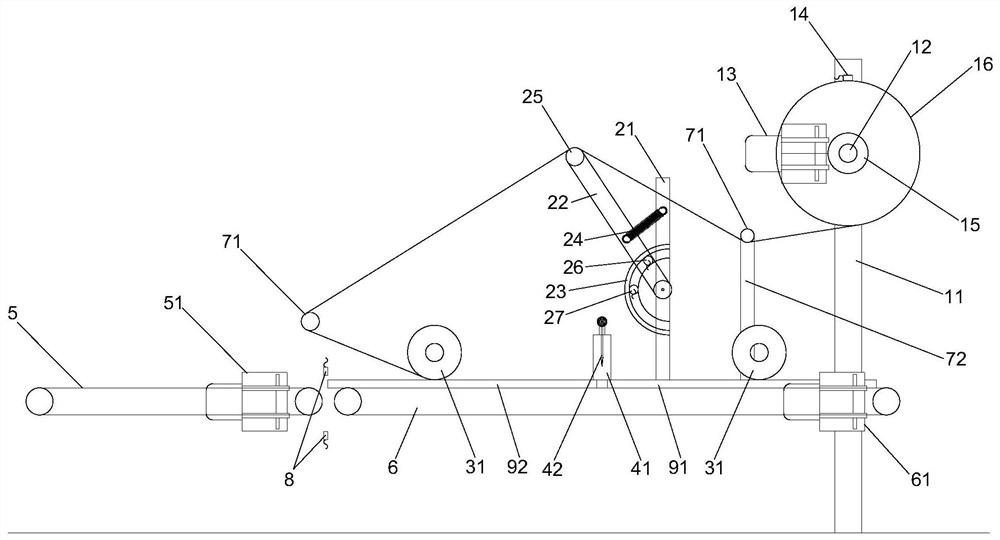 Automatic film sticking device and film sticking method