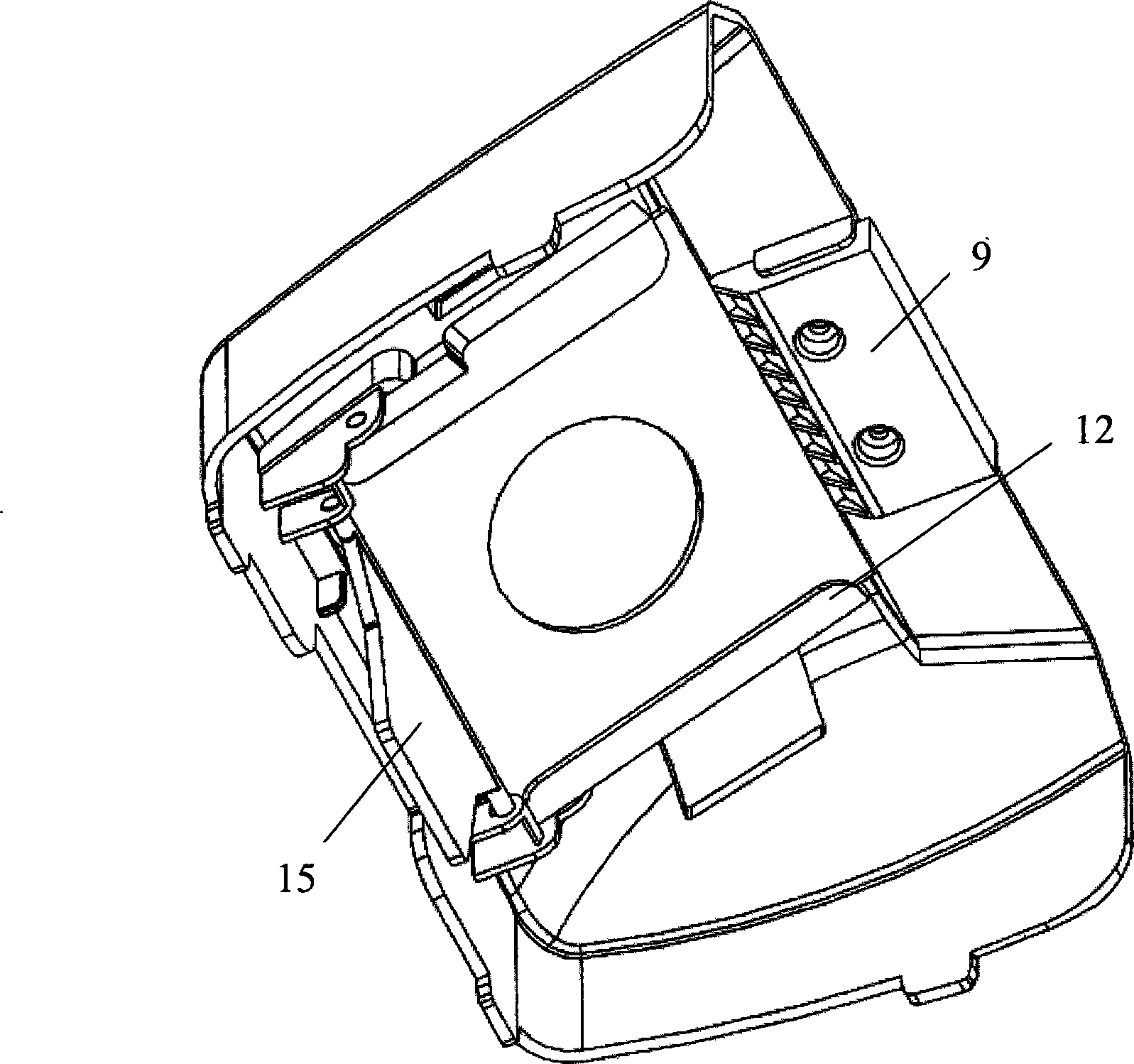 Cloth bag frame with dust collecting bag capable of being popped automatically