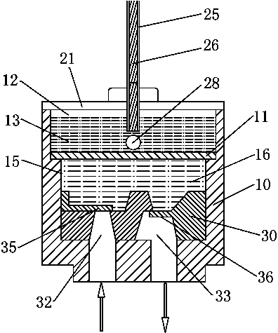 Laser-induced double-chamber micropump and fluid micropump drive method thereof