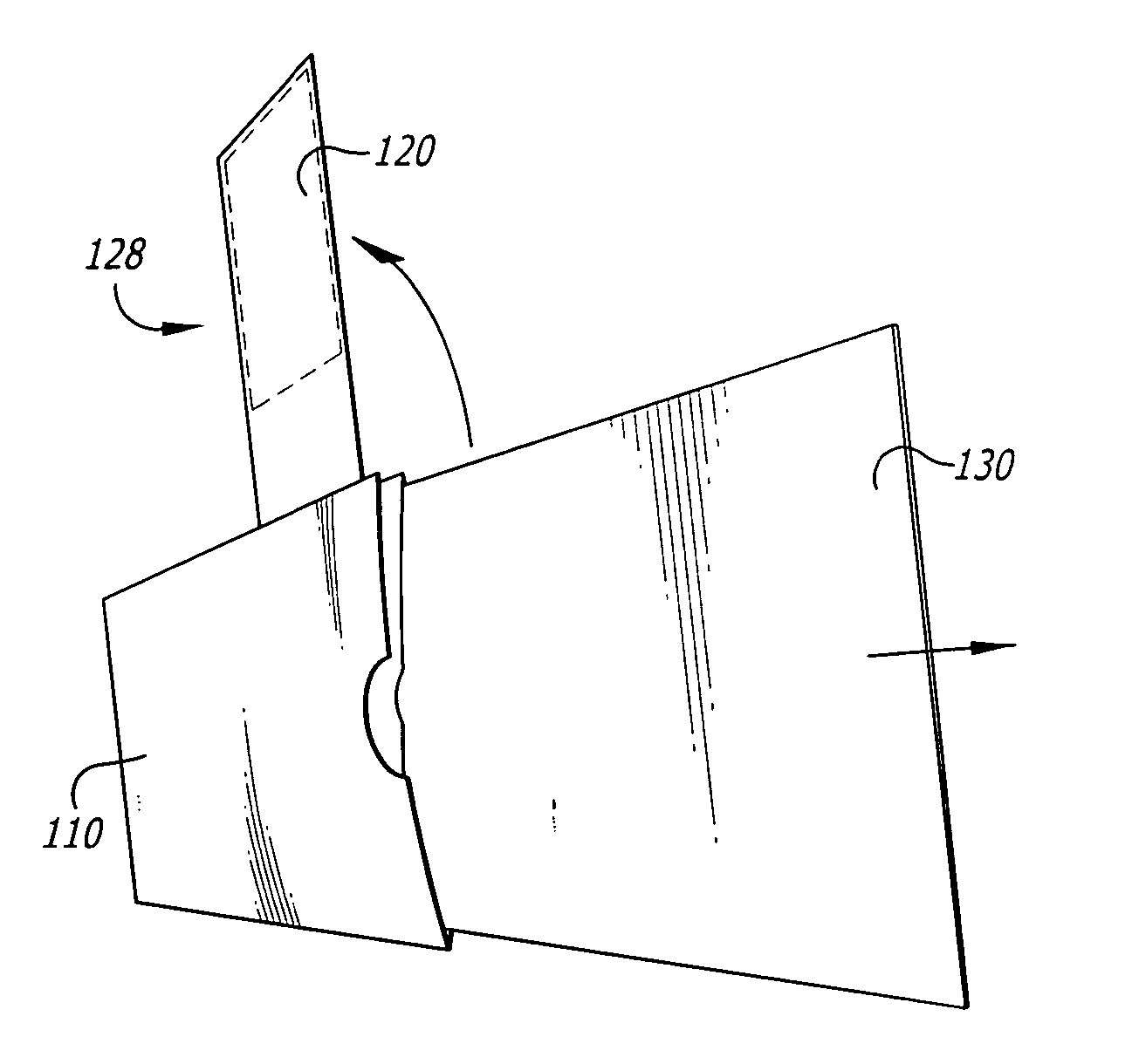 Rotary pop-up envelope