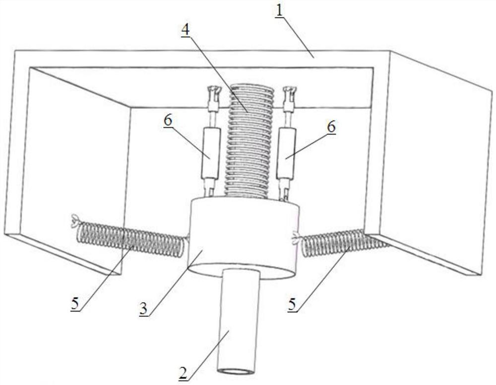 Gravity compensation nonlinear energy trap damping device