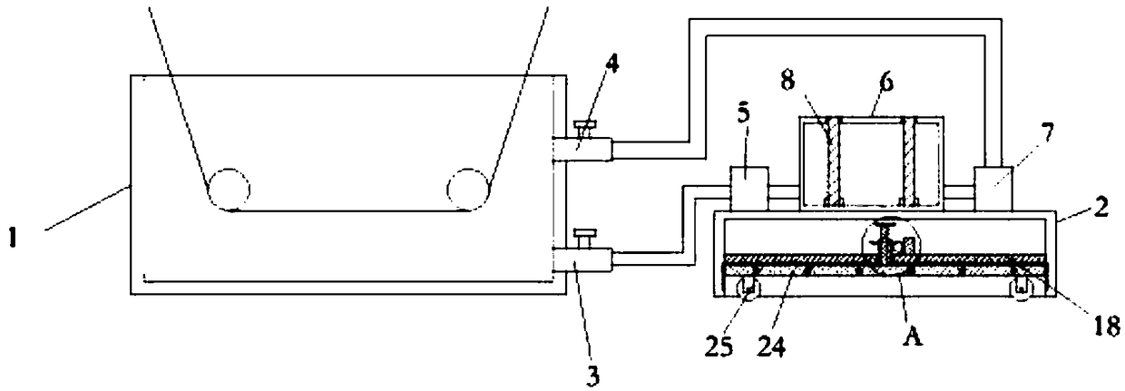 Size mixing automatic filtering device for spinning