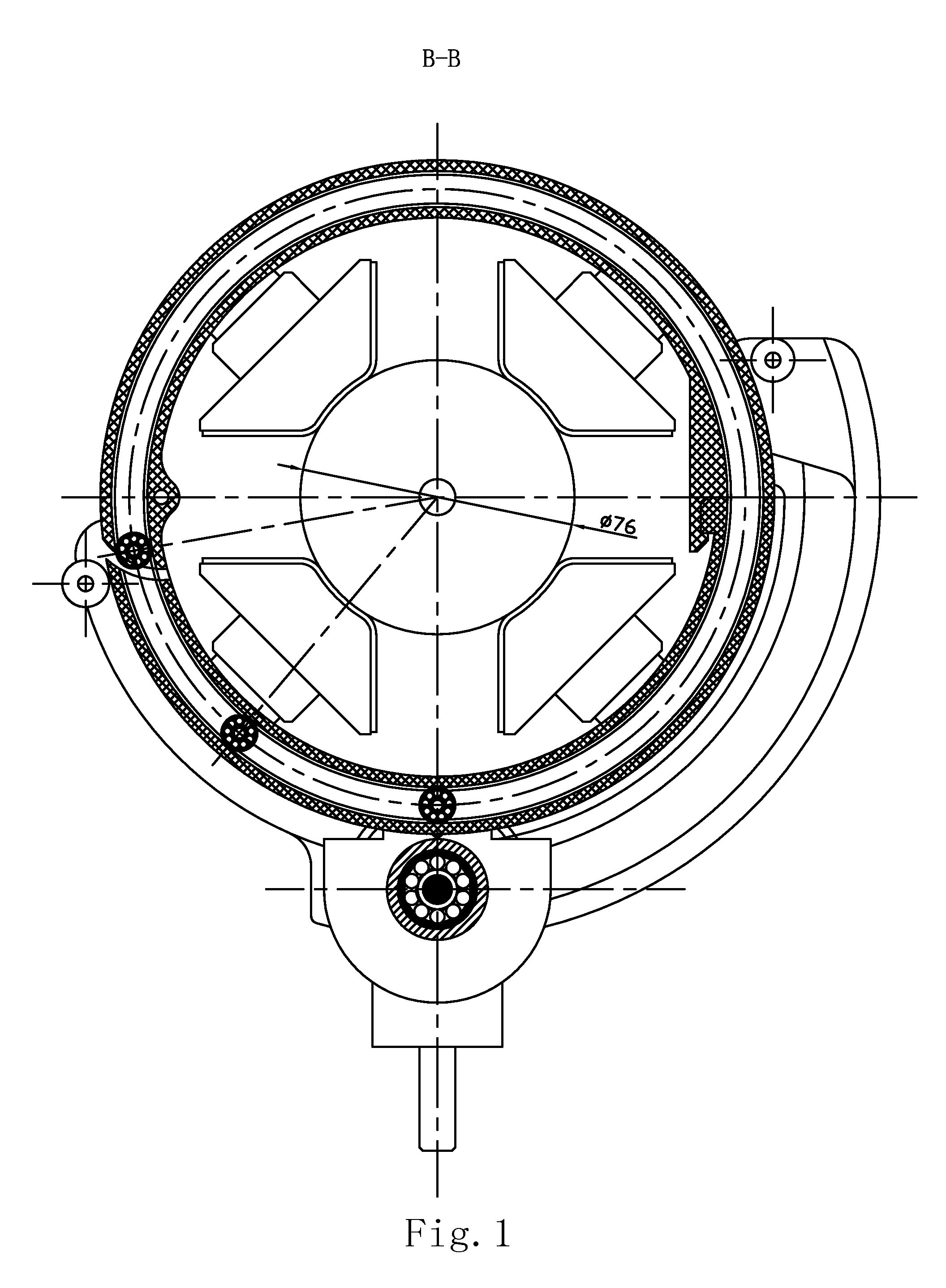 External circular polisher with double polishing wheels