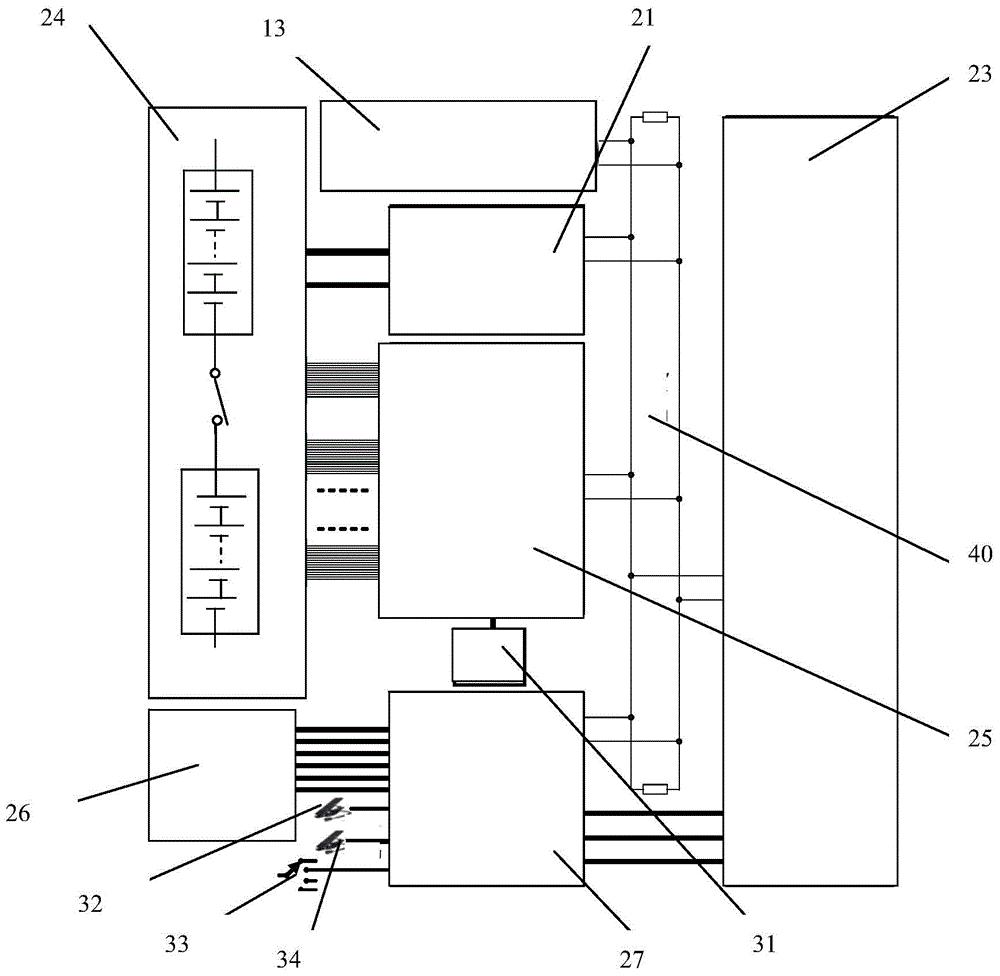 Simulation experiment bench and method for detecting operation performance of pure electric automobile