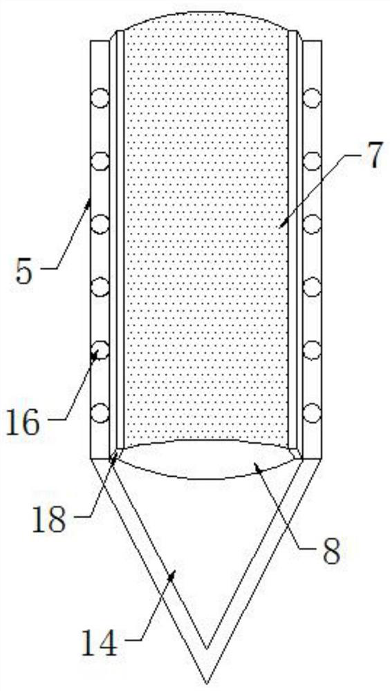 An agricultural drip irrigation infiltration device and its application method