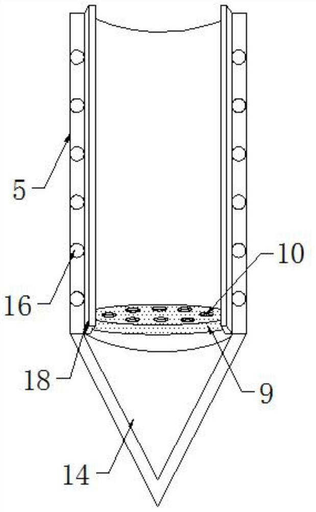 An agricultural drip irrigation infiltration device and its application method