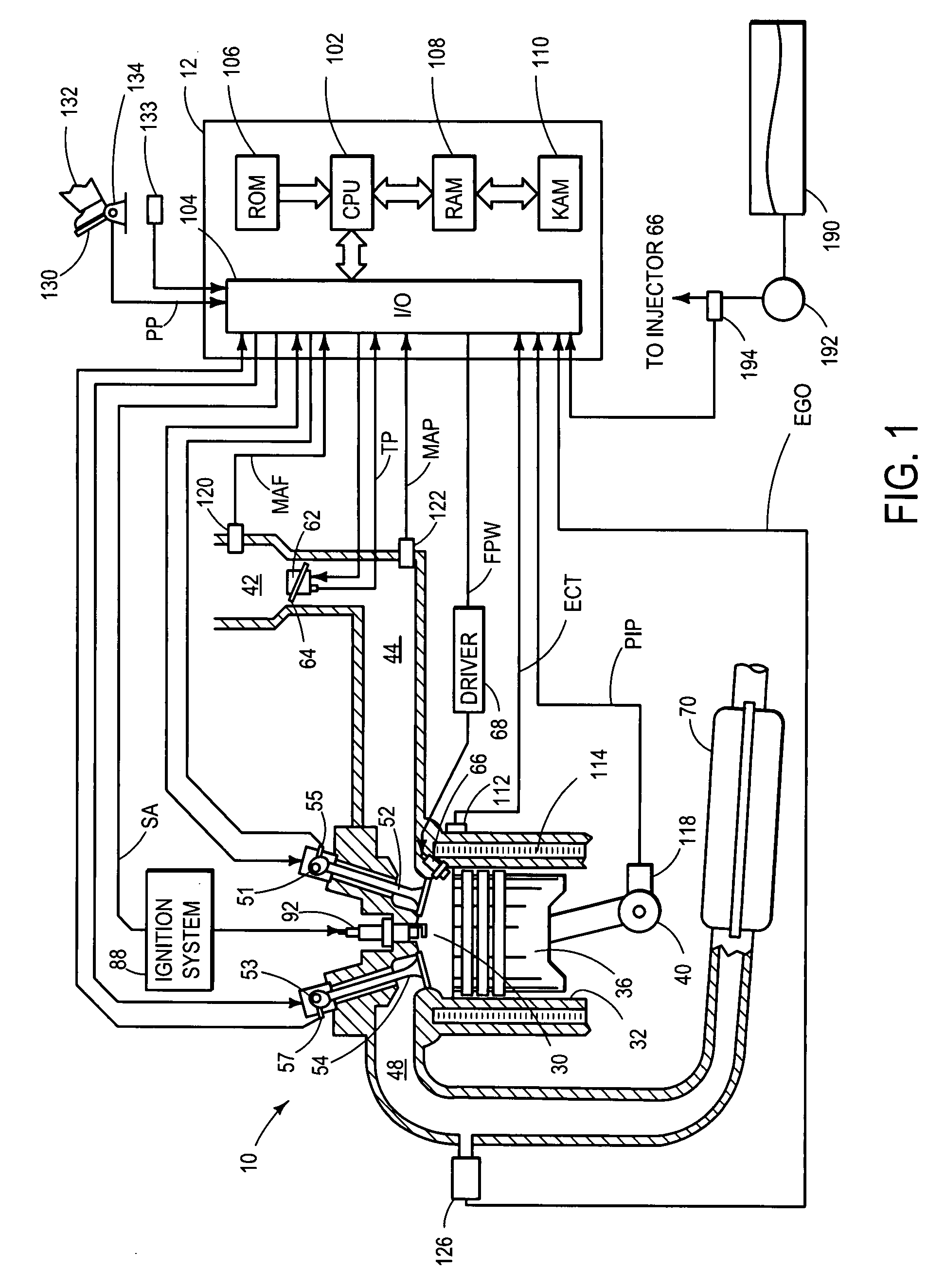 Approach for improved fuel vaporization in a directly injected internal combustion engine