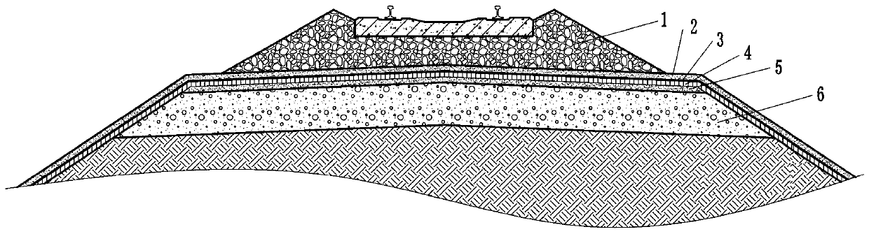Frozen soil area roadbed heat preservation structure, construction method and application