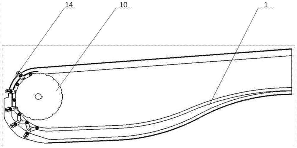 Track mechanism of synchronous bidirectional stretching machine with controllable chain clip track direction