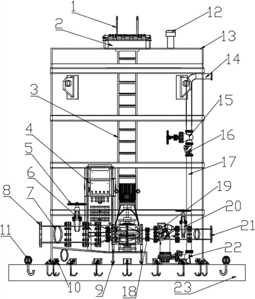 Integrated prefabricated underground water intake pumping station