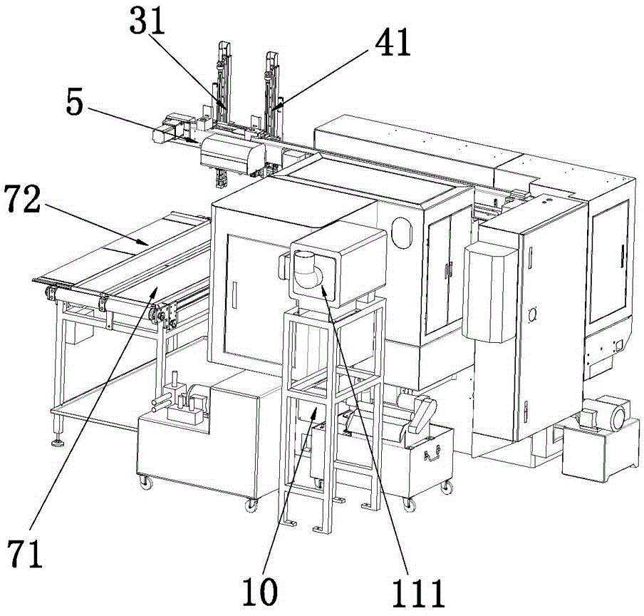 Full-automatic numerical control cylindrical grinder with manipulators capable of feeding and blanking