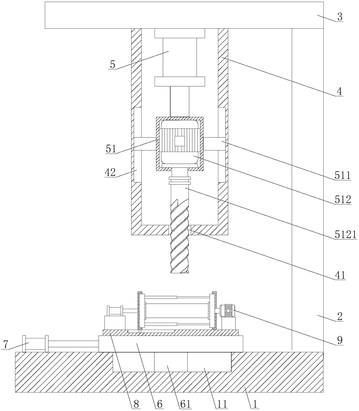 Ore processing milling device