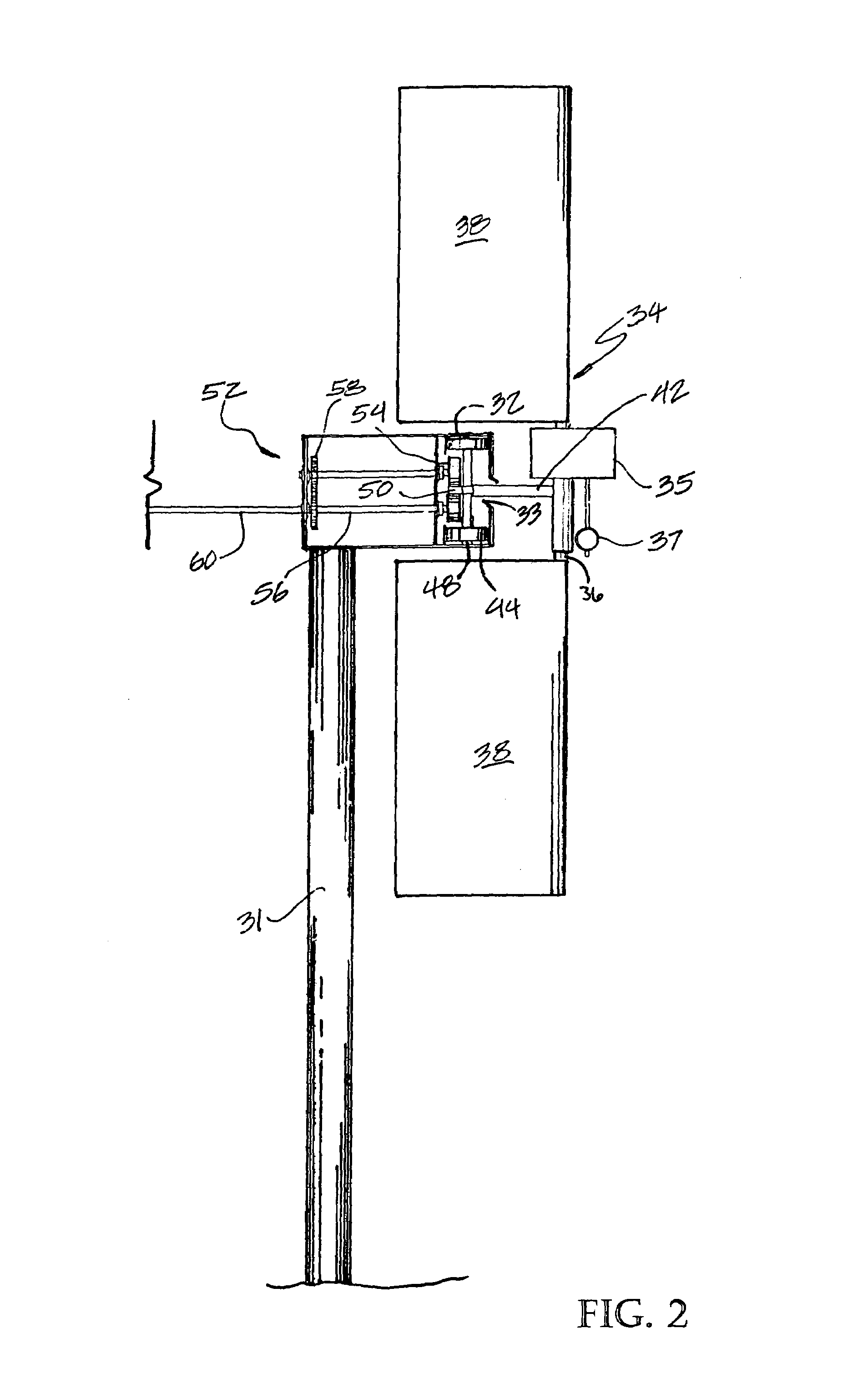 Wind and water power generation device using a rail system