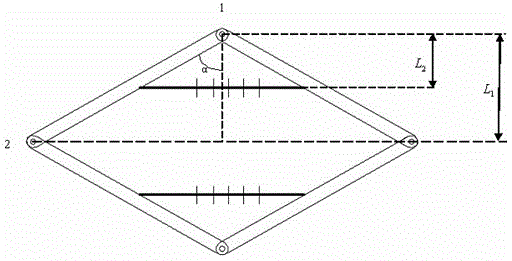 A piston-type rhombic structure optical fiber Bragg grating osmotic pressure sensor and its application method