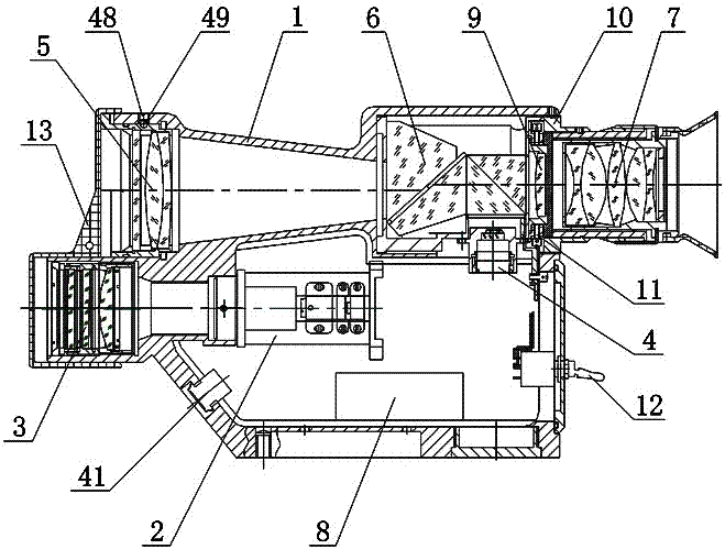 A laser distance measuring device