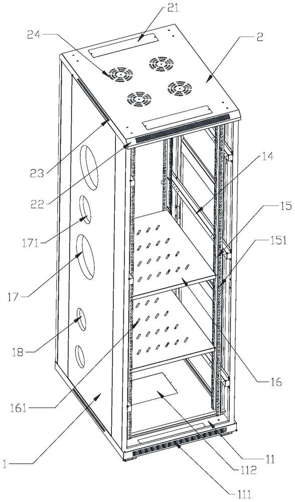 Dustproof heat dissipation server unit cabinet