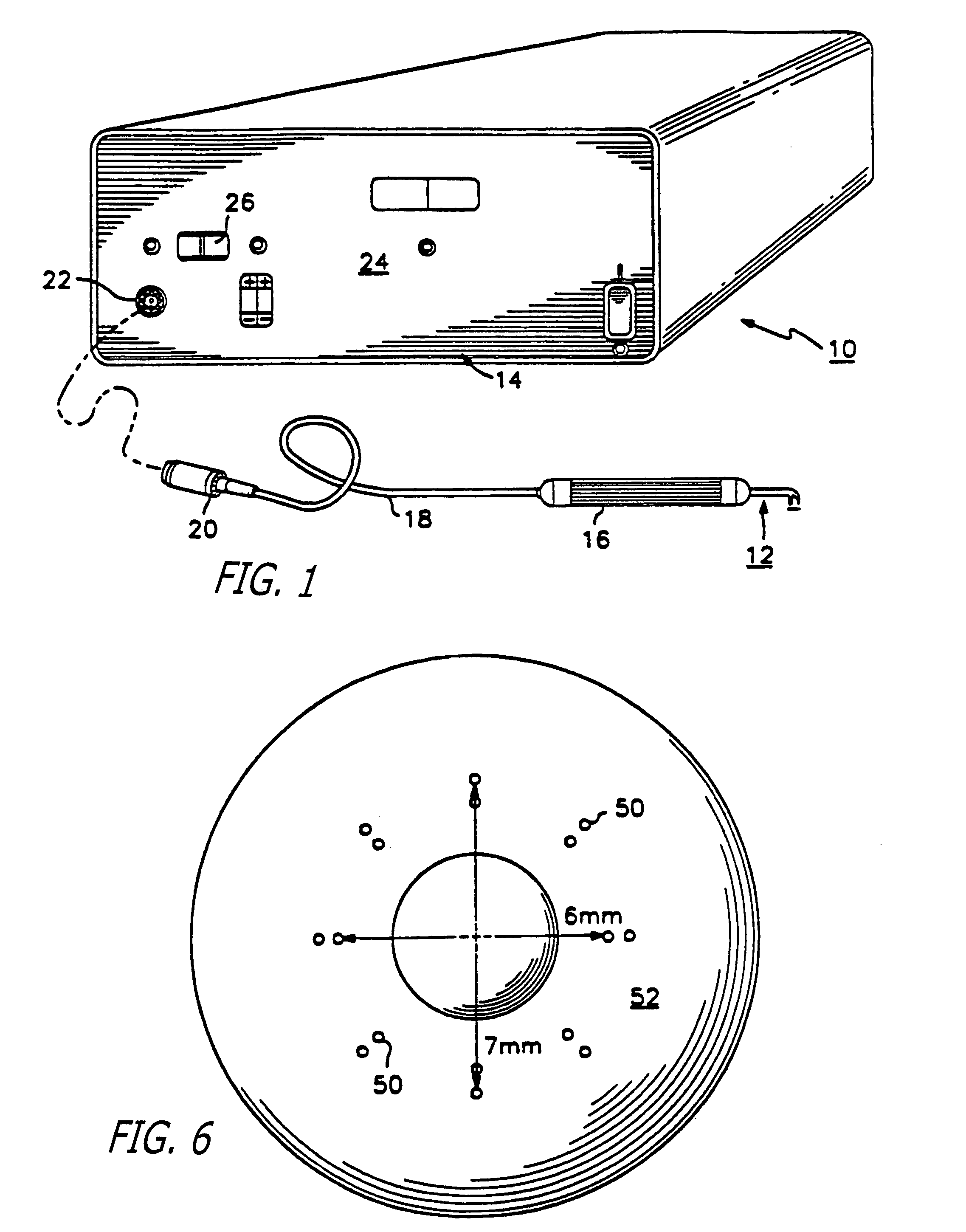 Thermokeratoplasty system with a power supply that can determine a wet or dry cornea