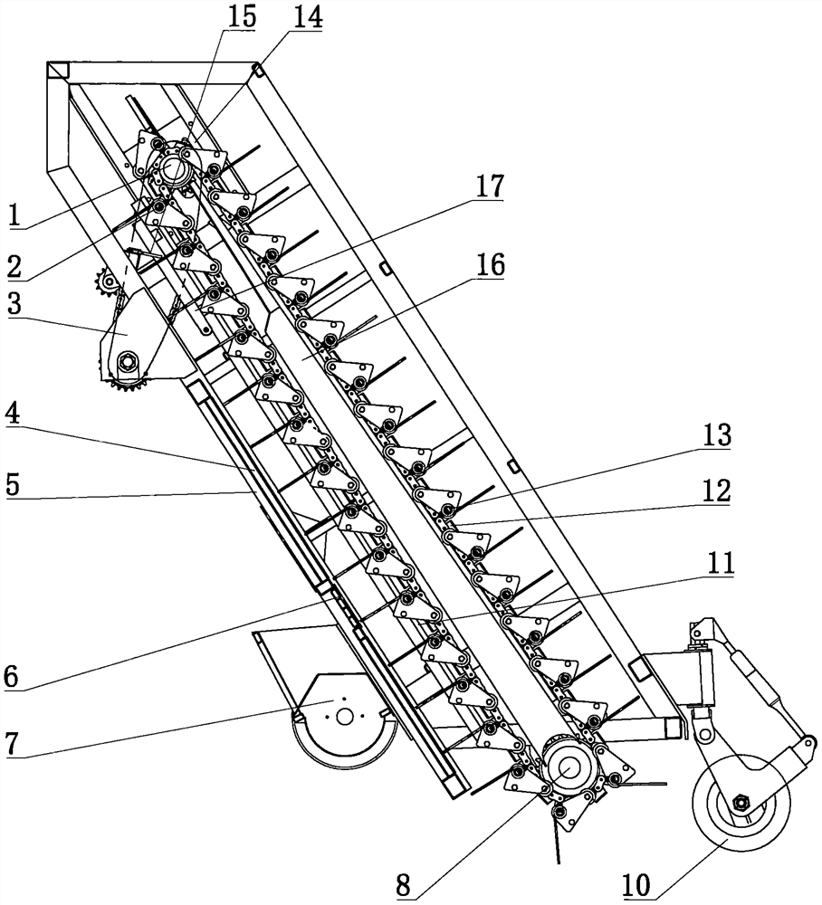 Residual film pickup device