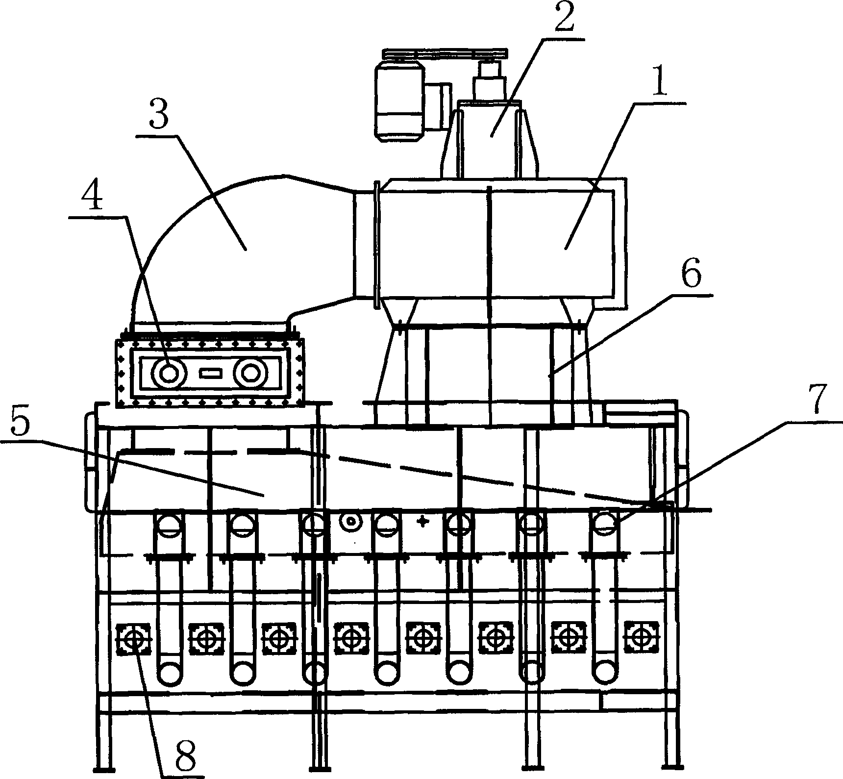 A copper pipe roller bottom type continuous bright annealing furnace