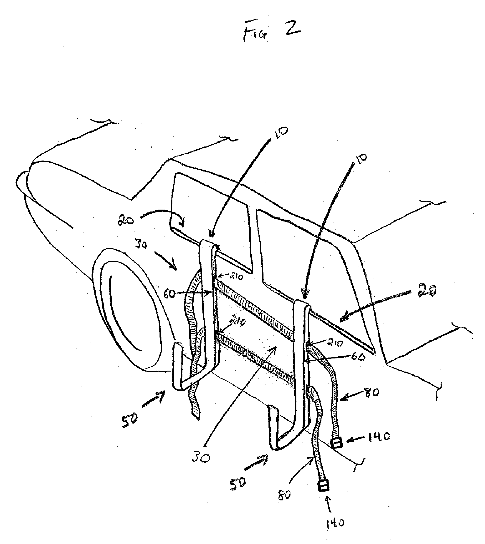 Removable Cargo Rack for the Side of a Car