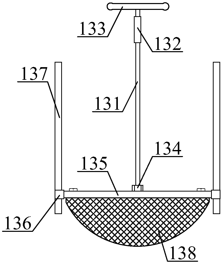 Heavy metal chemical leaching waste liquid processing device and using method thereof