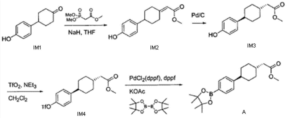 Method for preparing DGAT-1 inhibitor intermediate