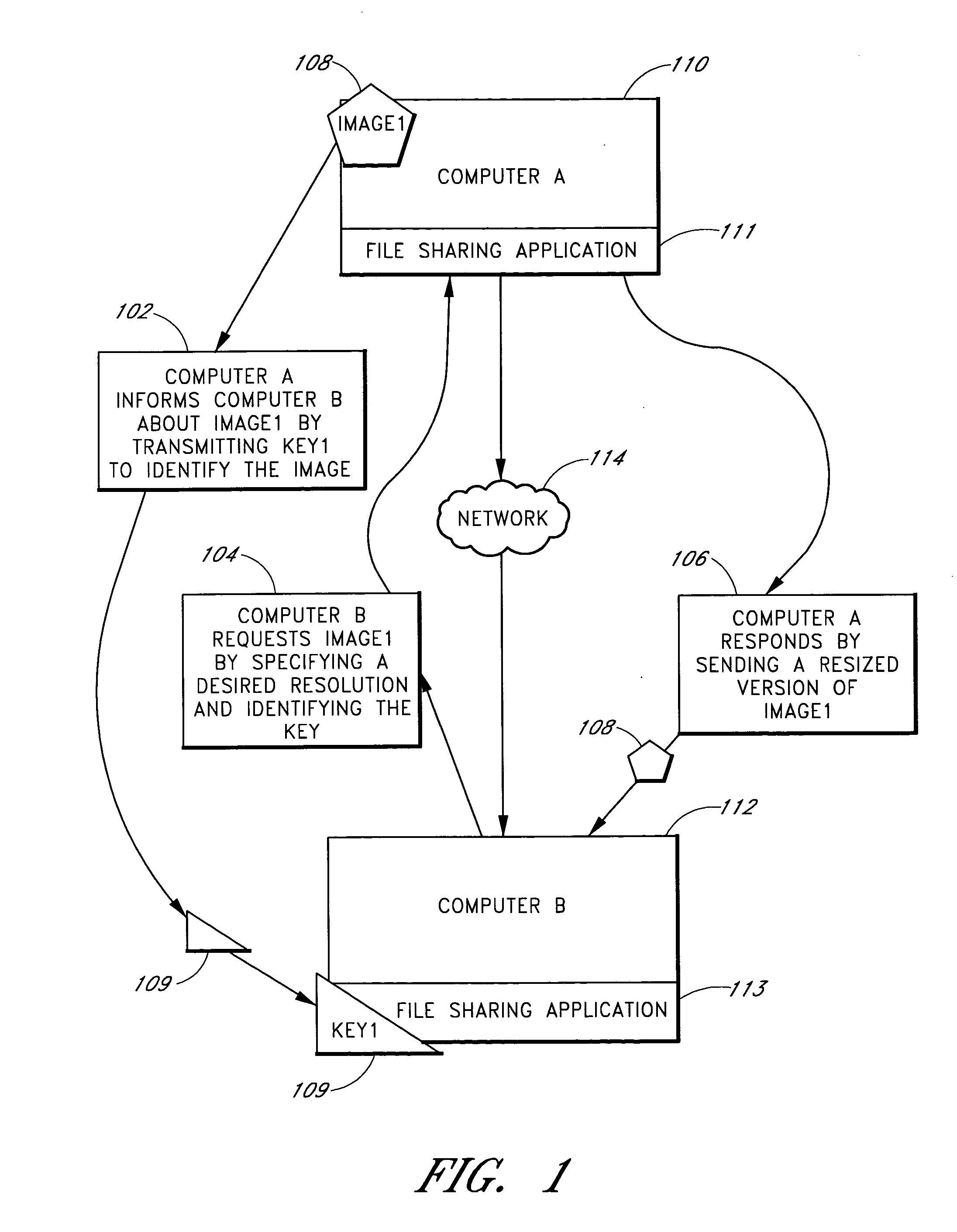 Methods and systems for image sharing over a network