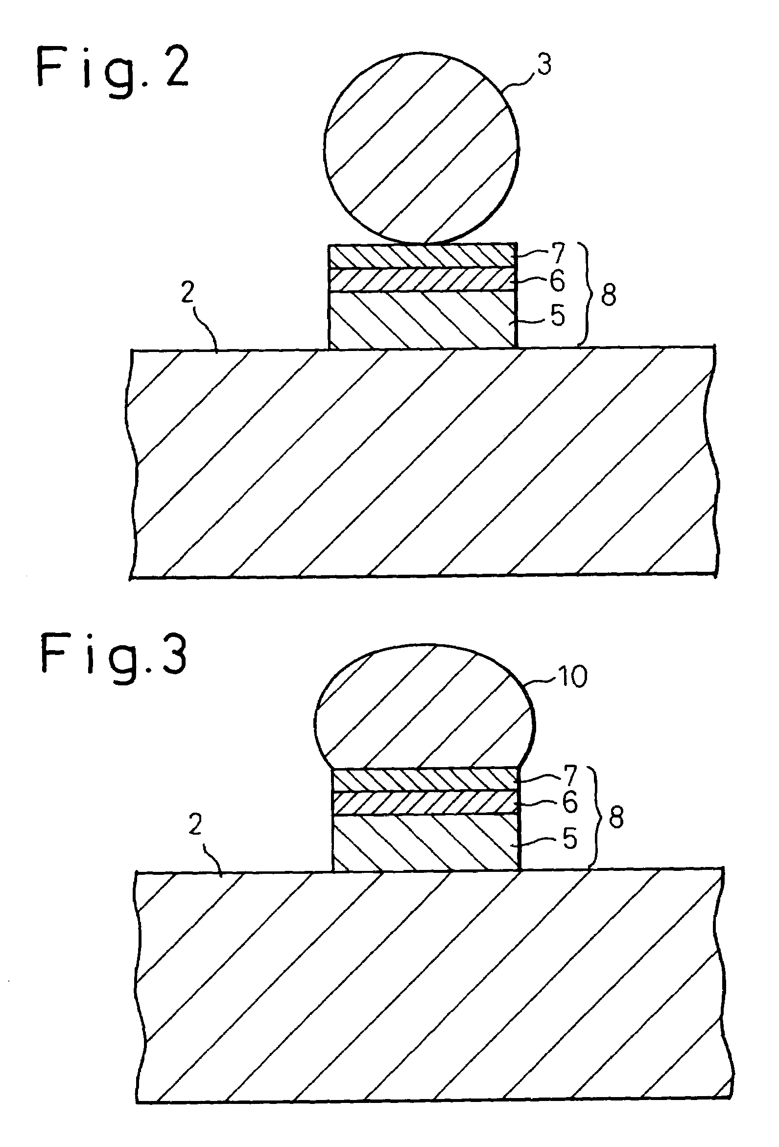 Method for fabricating a semiconductor devices provided with low melting point metal bumps