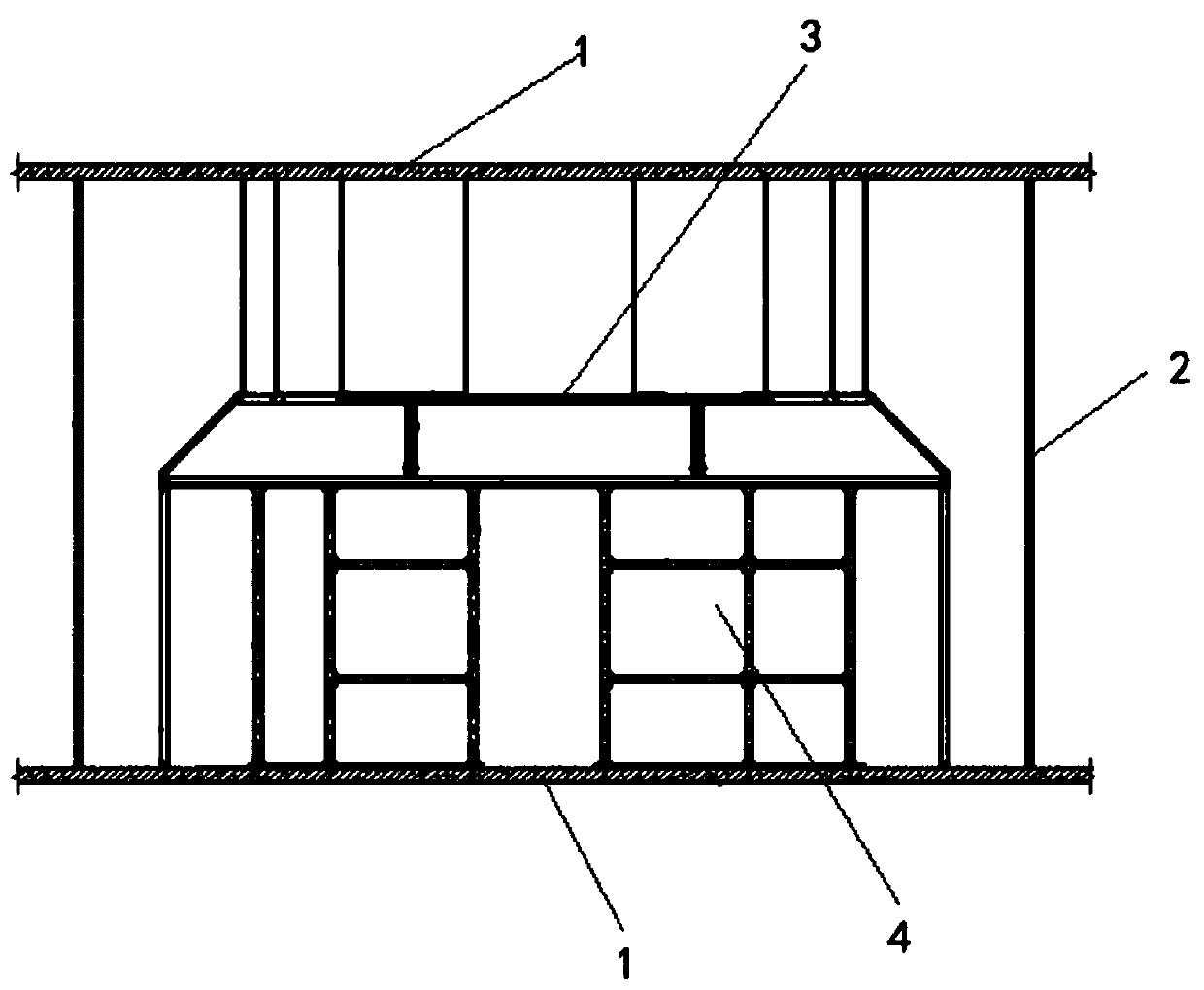 Integrated assembly type medical radiation protection room structure and construction method