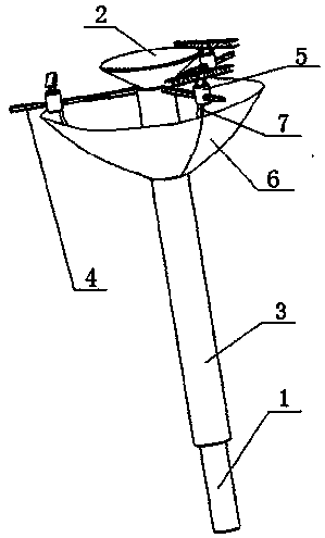 Ceiling fan cleaning device