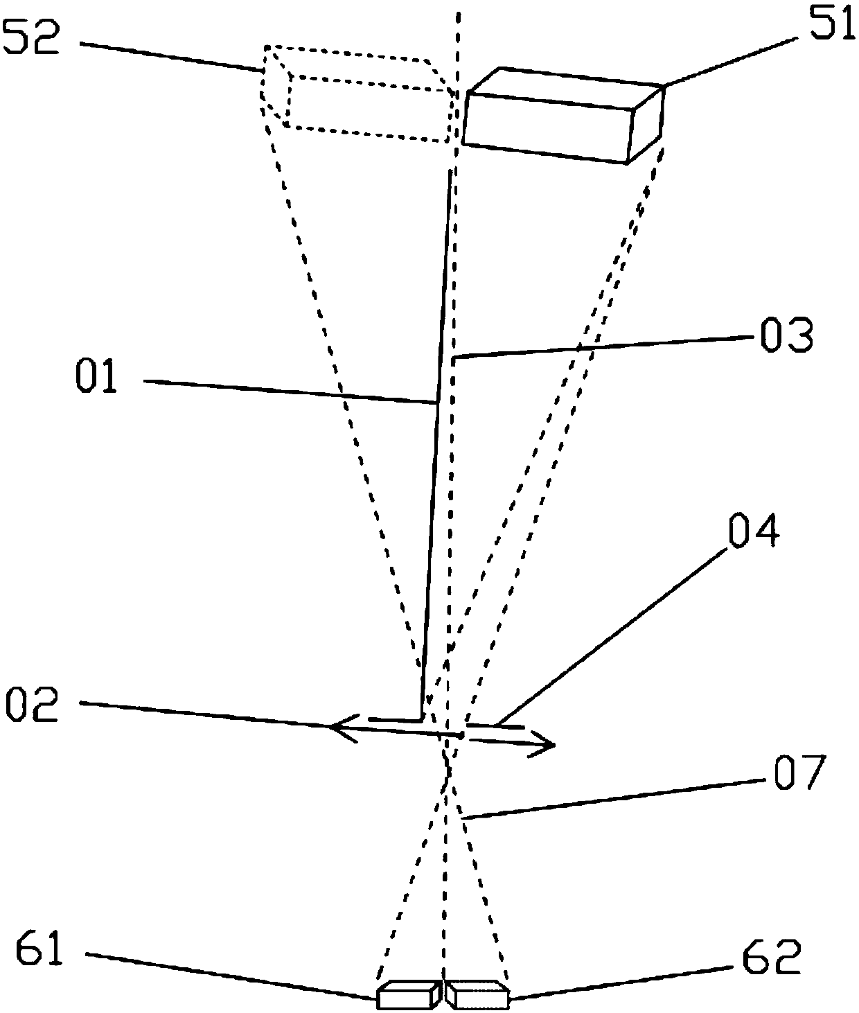 Symmetric type three-dimensional microspur shooting method and shooting device of single lens reflex