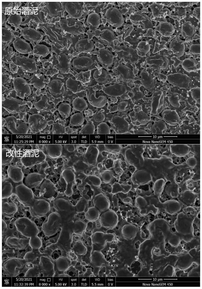 Modified cabernet sauvignon wine lees cleaning mask and preparation method thereof