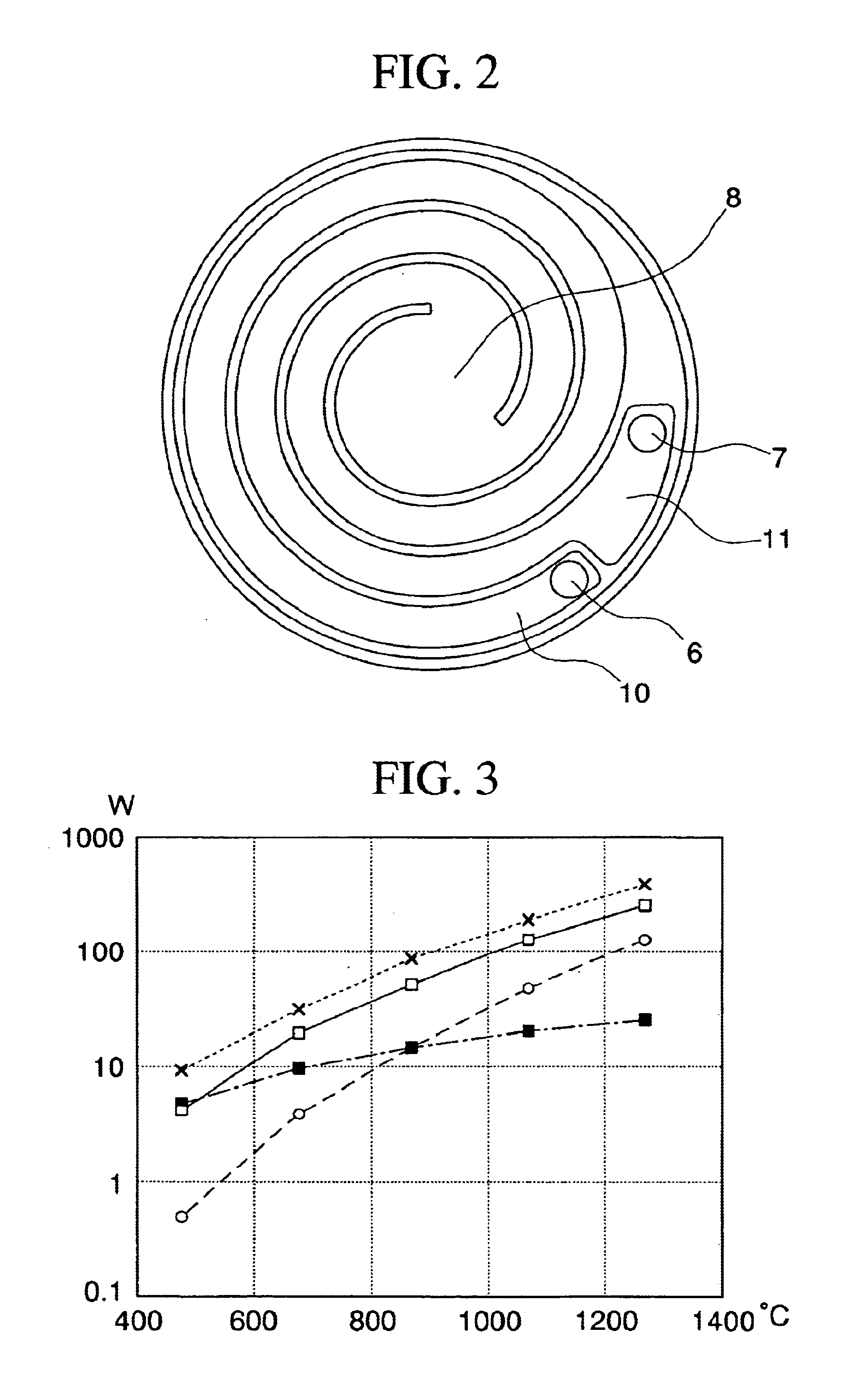 Microcombustion heater having heating surface which emits radiant heat