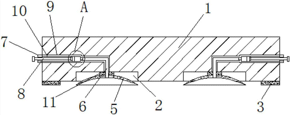 Convenient fixing structure for household chopping board