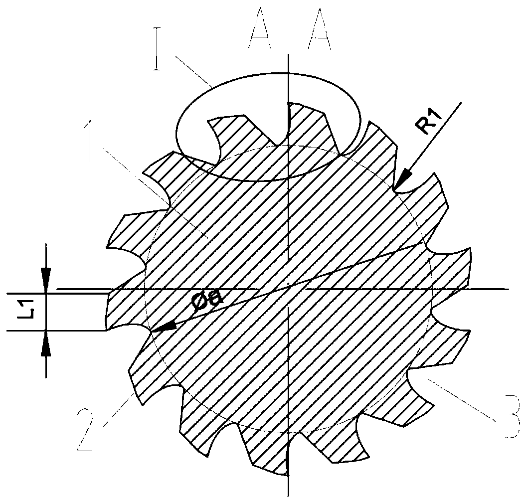 Scale-like dense-tooth diamond coating milling cutter for composite material