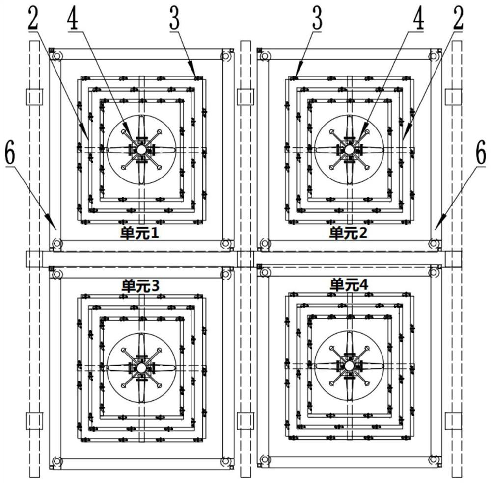 Method and device for transforming mechanical packed tower into jet flow spray energy-saving tower structure