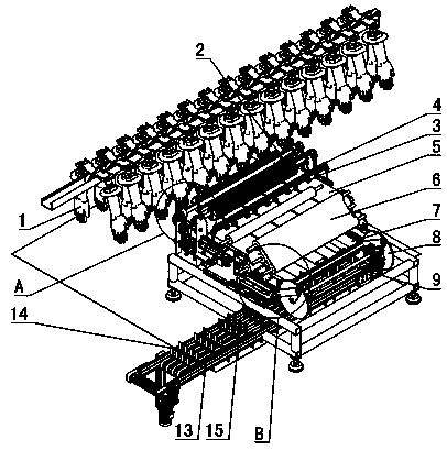 Glove stacking and counting machine