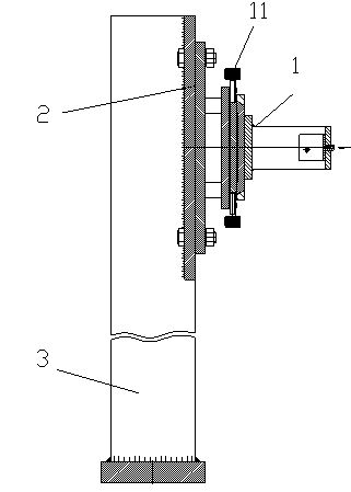 Steel wire drawing and centering device for steam turbine assembly