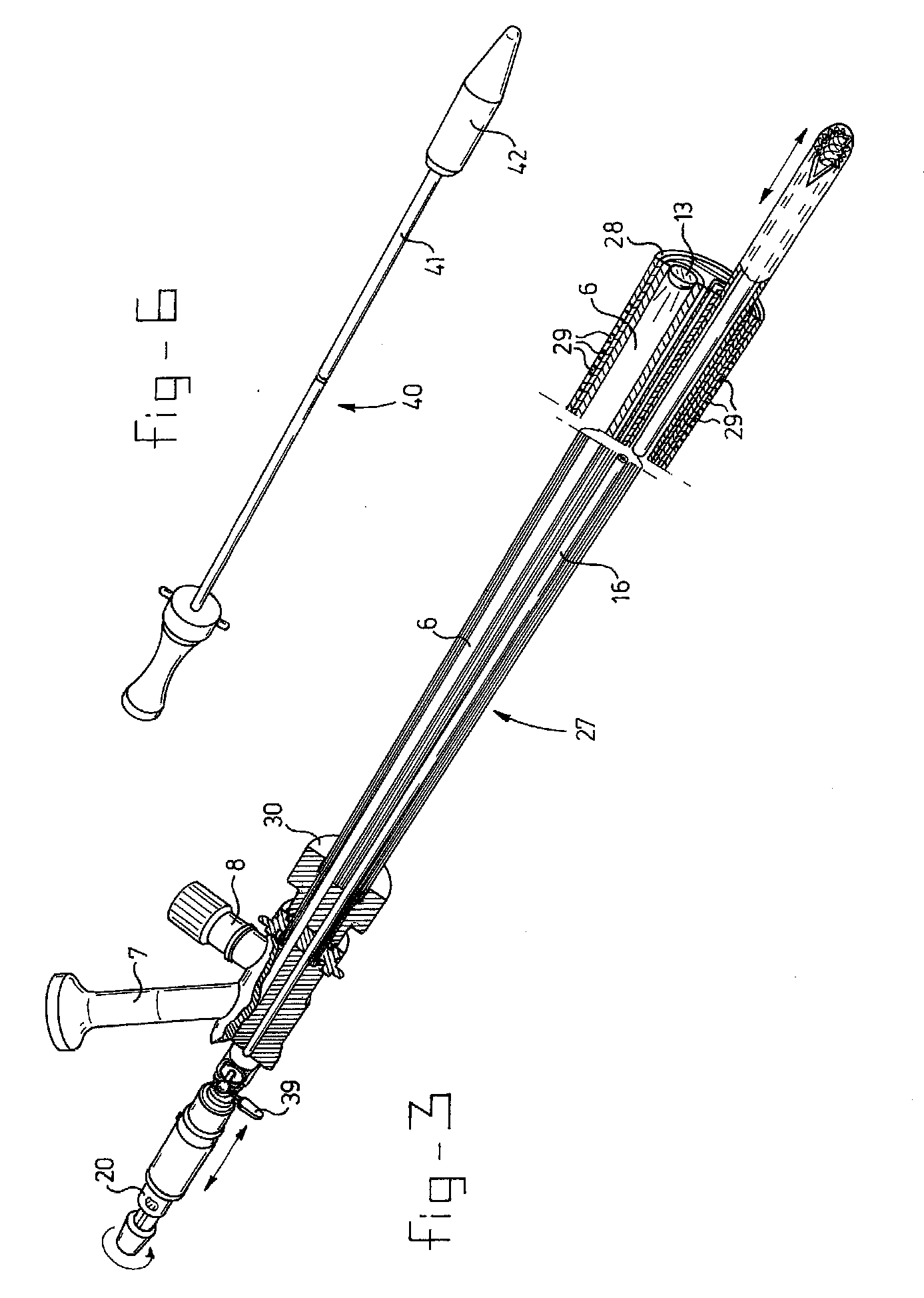 Surgical endoscopic cutting device and method for its use