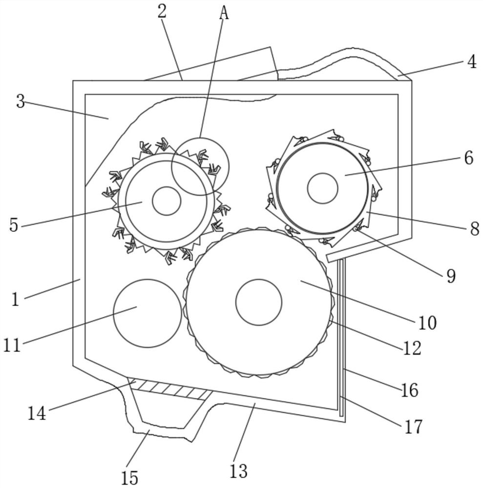 Crusher for construction machinery