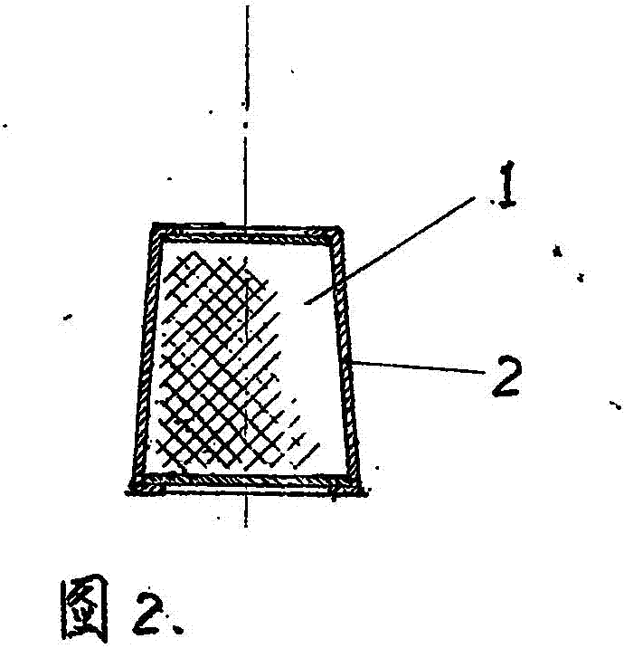 Structure for increasing riser feeding distance and provided with gas forming block at top of riser