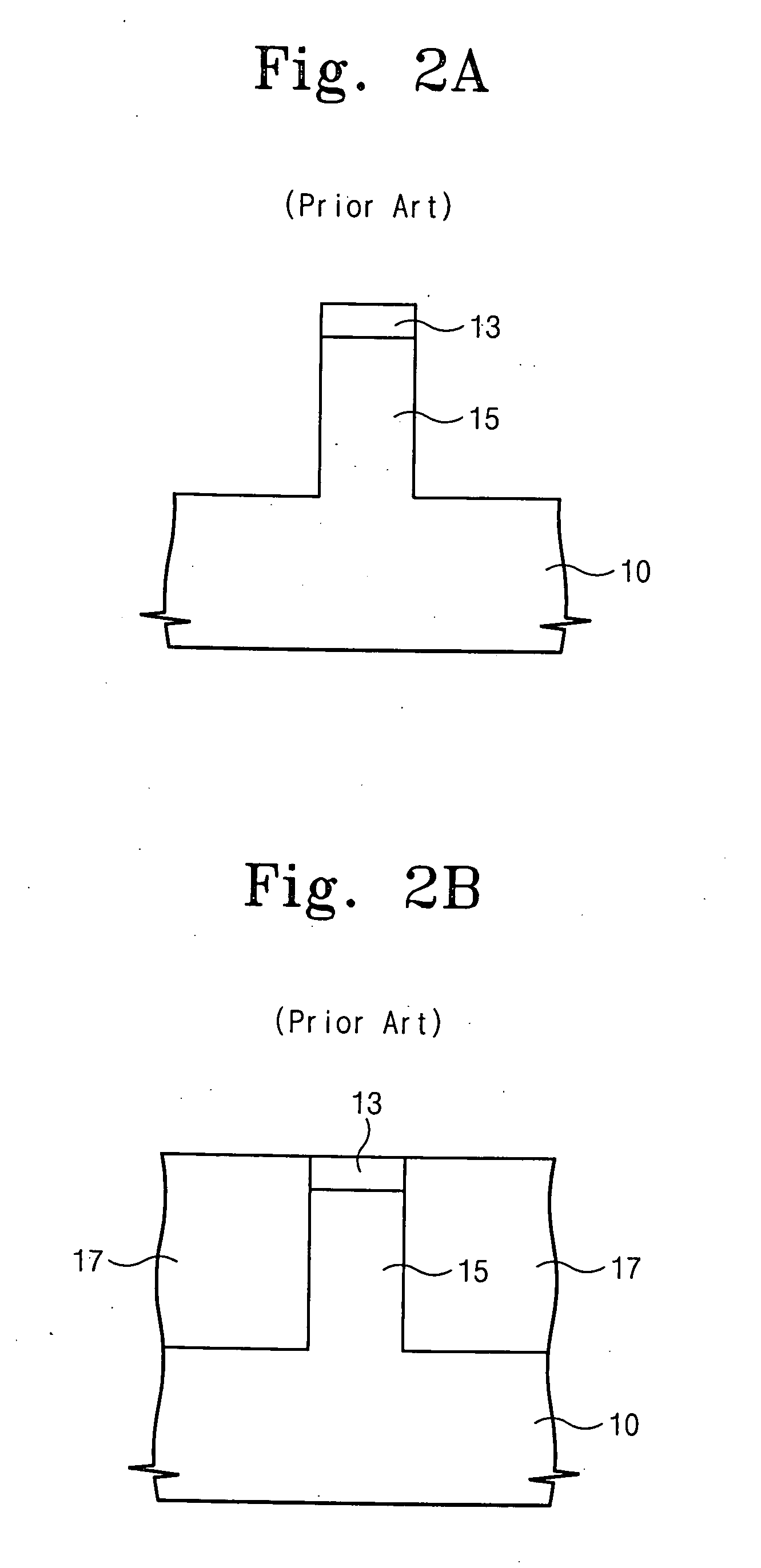 Methods of forming non-volatile semiconductor memory devices using prominences and trenches, and devices so formed