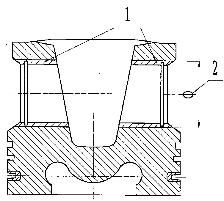 Method for casting copper sleeve and piston into whole