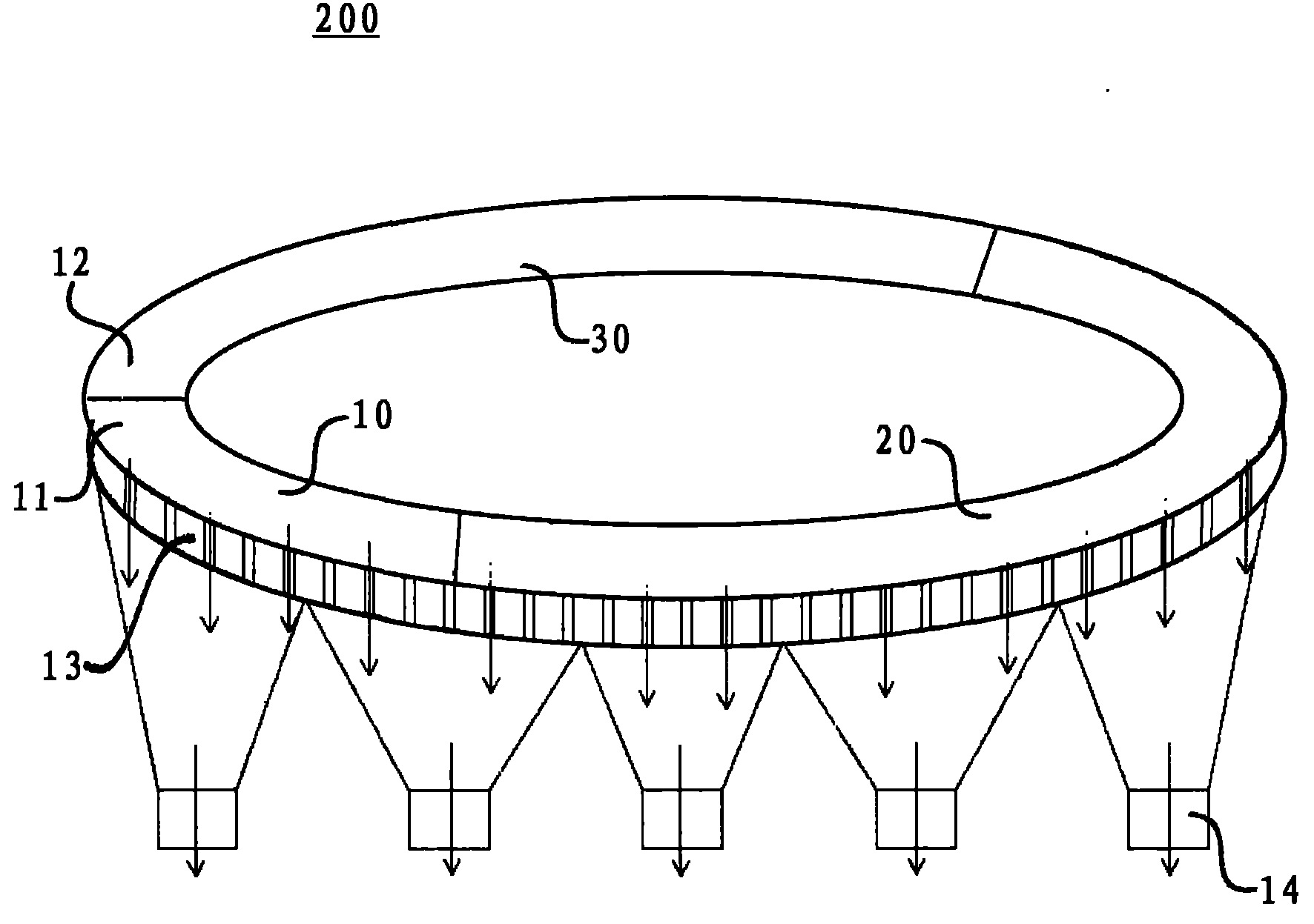 Rotary hearth furnace and rotary hearth furnace waste gases utilization method