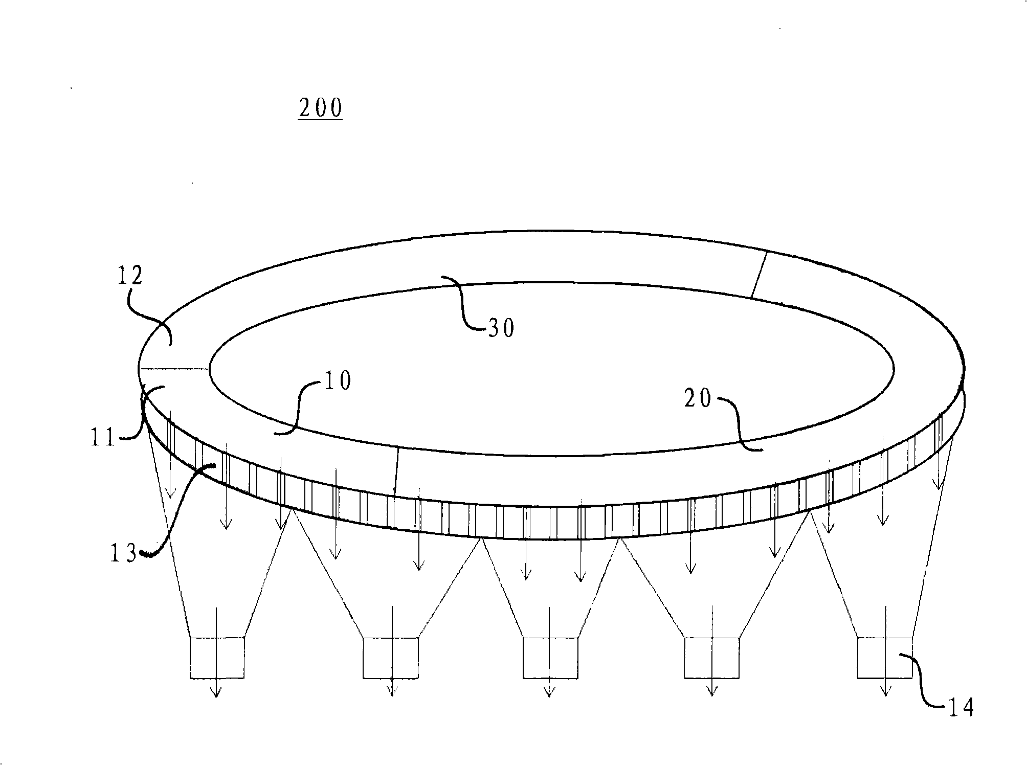 Rotary hearth furnace and rotary hearth furnace waste gases utilization method