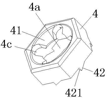 A cavity radio frequency module inductive coupling rod assembly with anti-loosening function