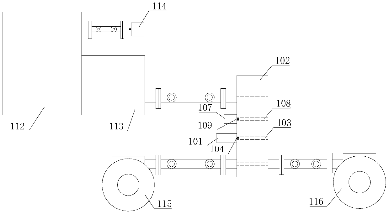 Steering system and crane