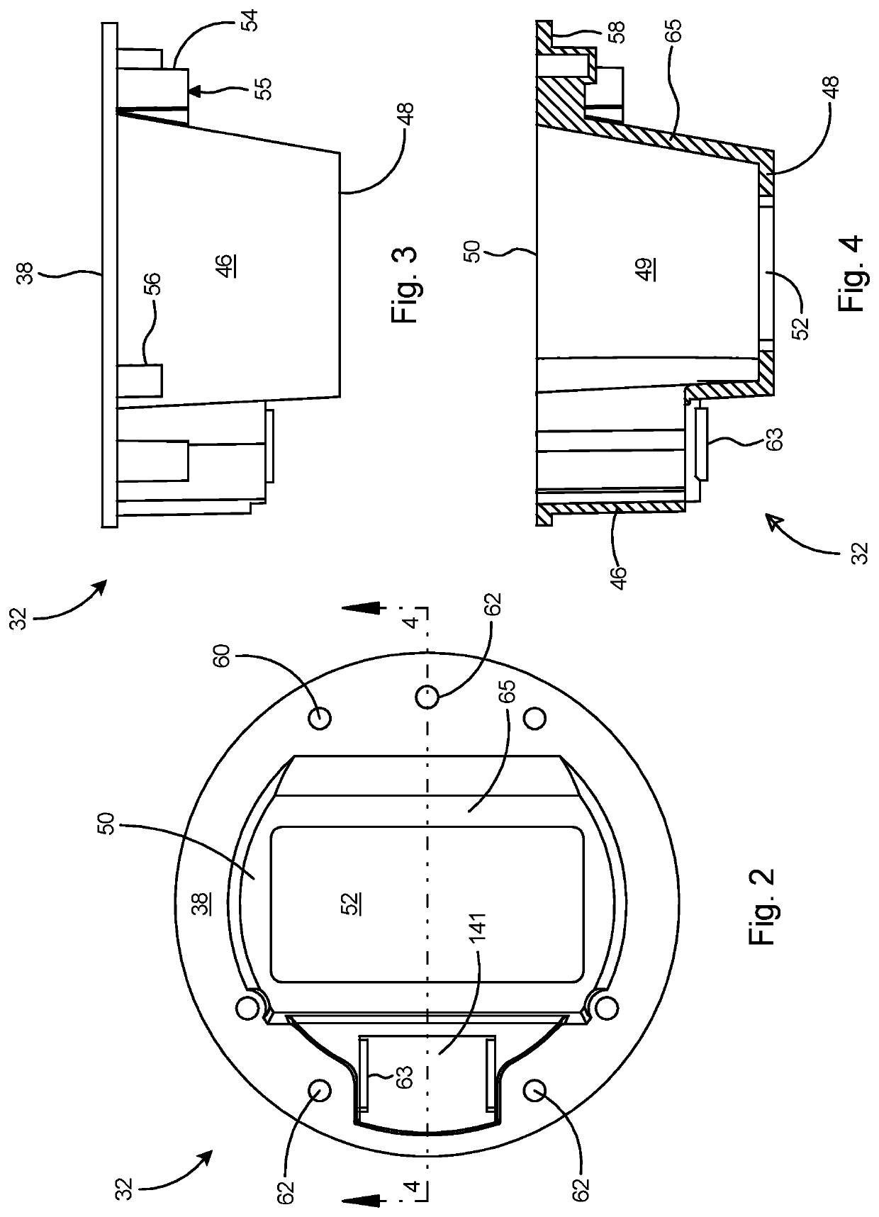 Recessed floorbox kit with keystone holder