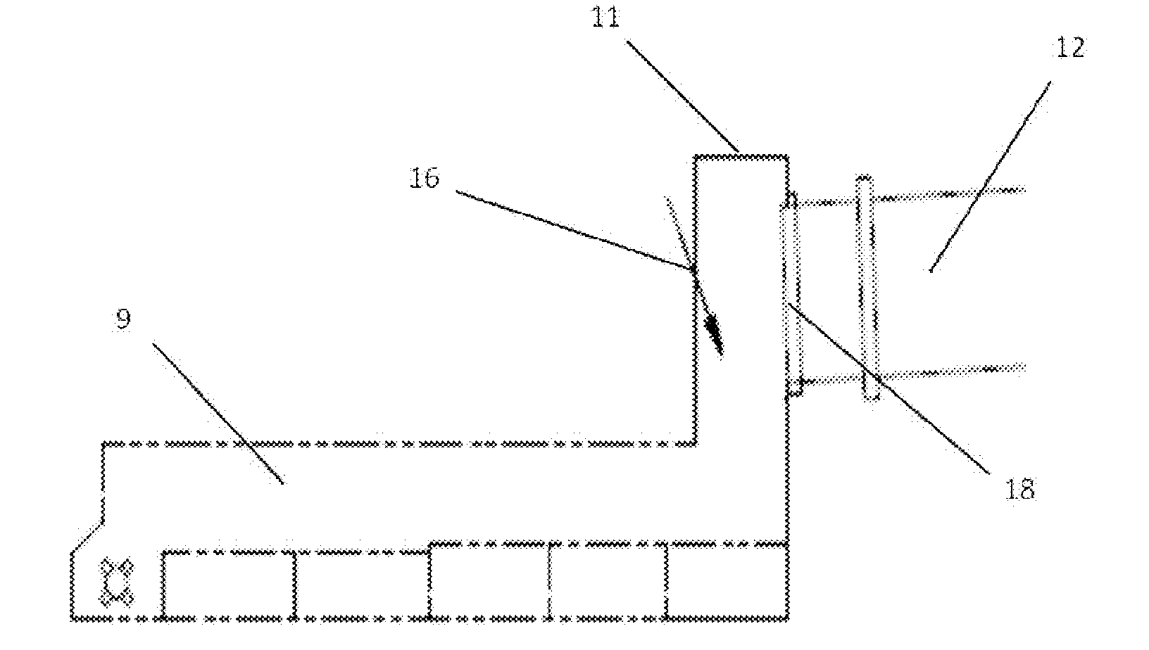 Process for calcining blending material with high activity by feeding outside kiln head and apparatus thereof